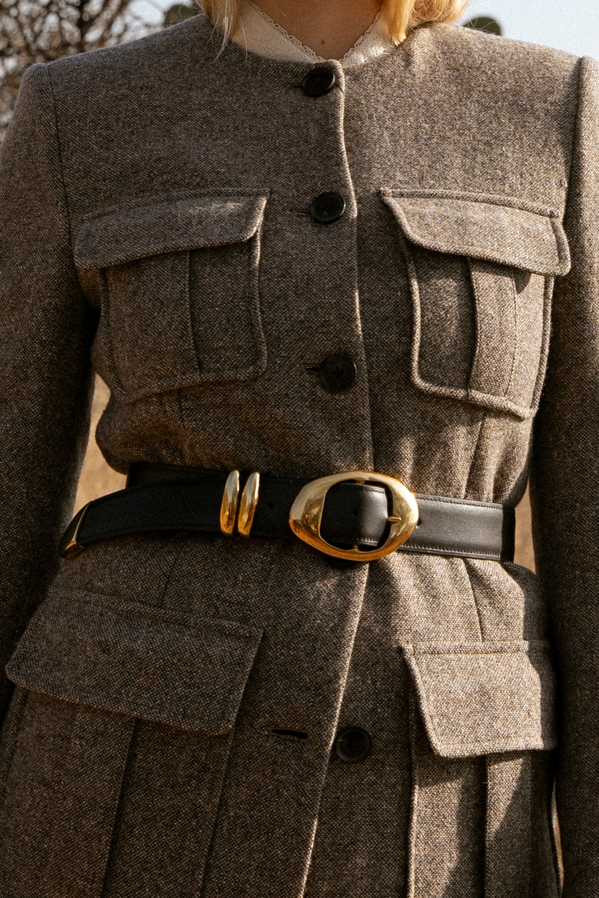NEW AMANU grumeti edgy belt in black Belts – Amanu Studio main image 4