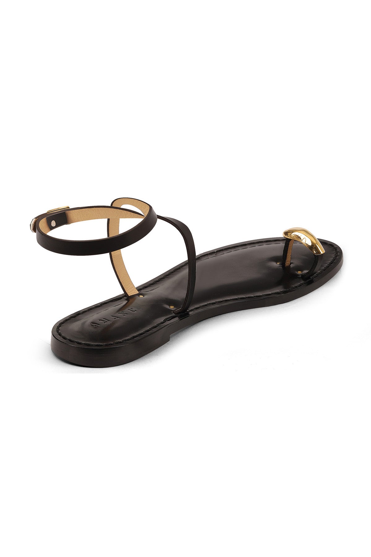パンプス Abelia Sandals - Rouje - Leather - Black Black leather slingbacks | Rouje