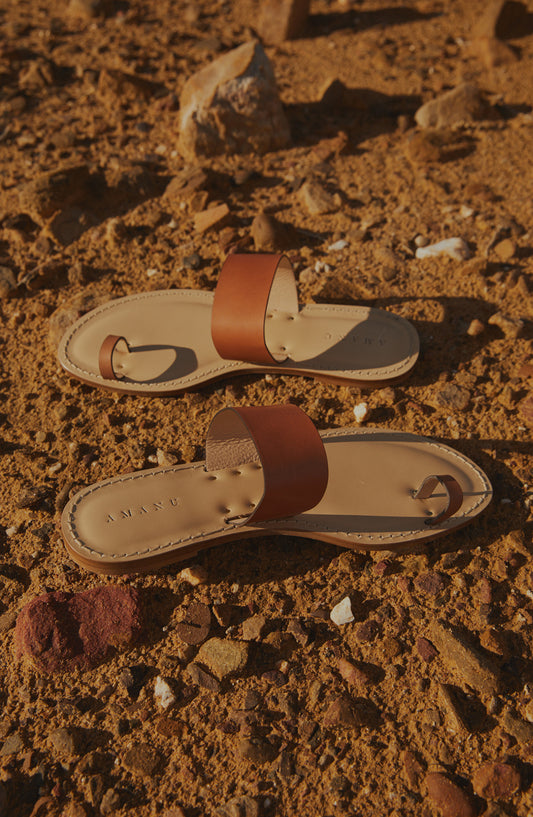 Style 06 | The Shela | Cognac Leather | Nude Sole