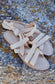 Style 28 | The Agadir | Cream Woven Threads | Nude Sole