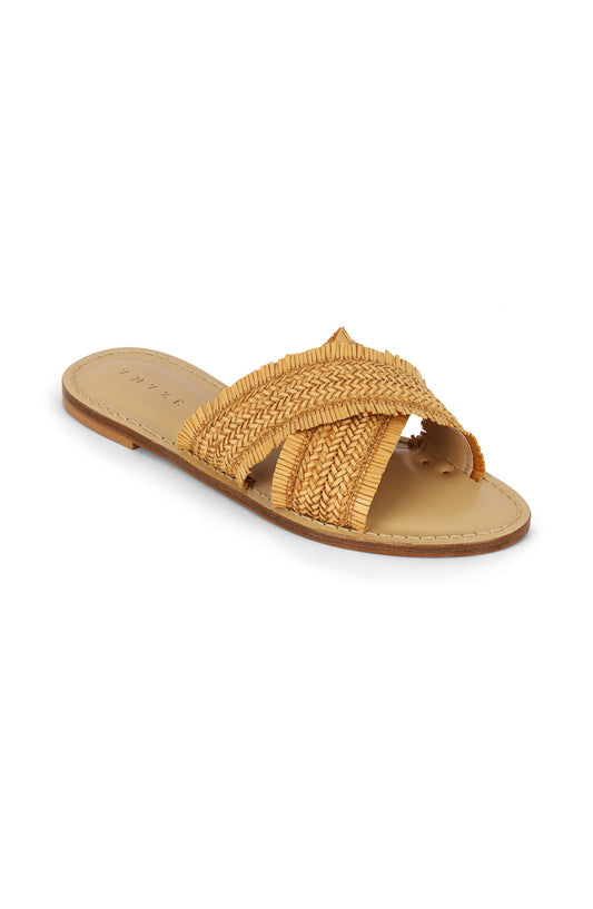 Style 03 | The Okavango | Ochre Woven Leather | Nude Sole