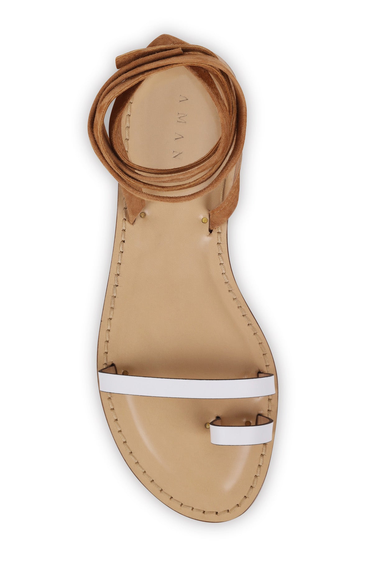 Style 08 | The Stellenbosch | White Leather + Nude Suede Ties | Nude Sole