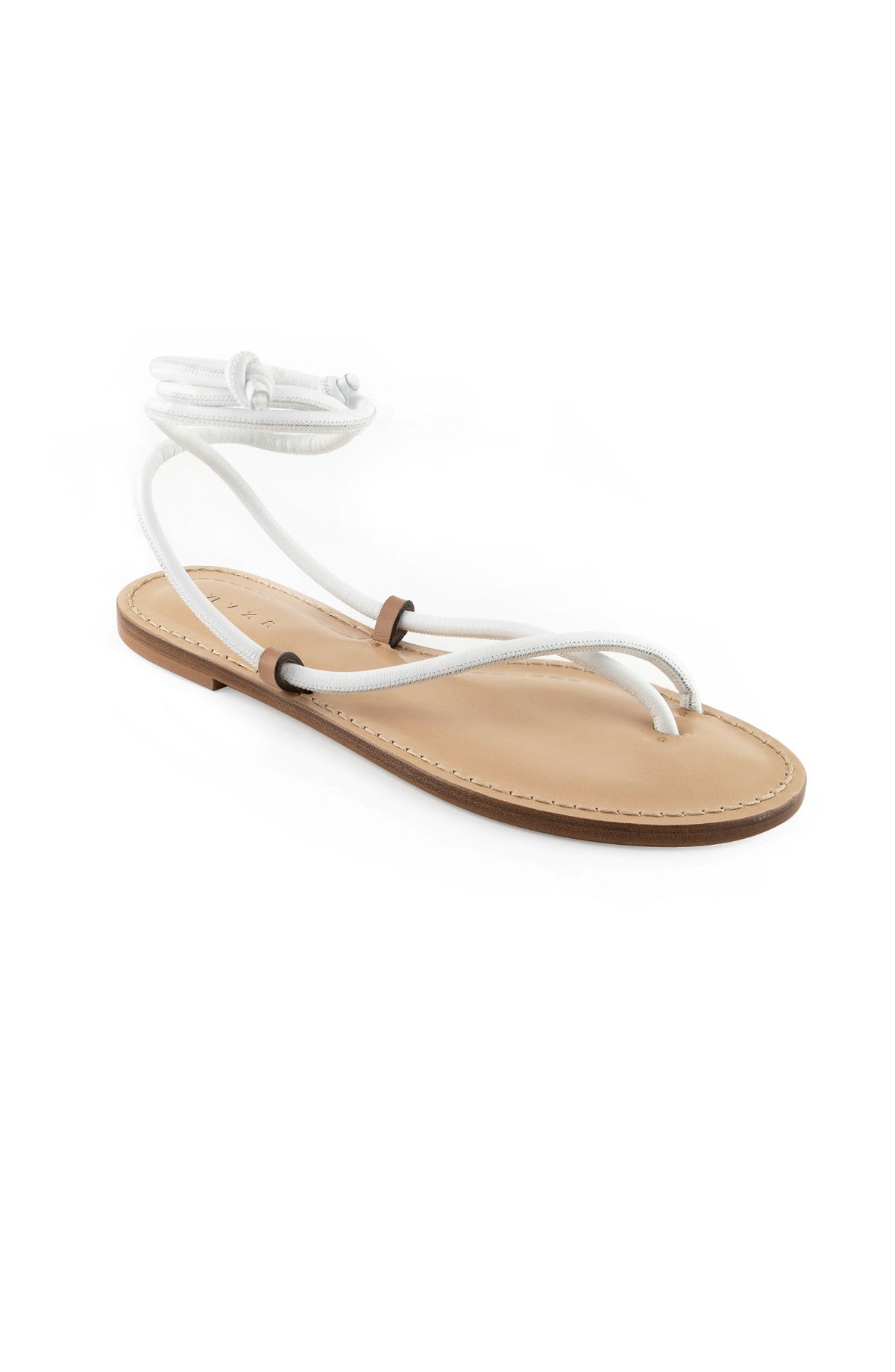 Style 18 | The Kilimanjaro | White Leather Cord | Nude Sole
